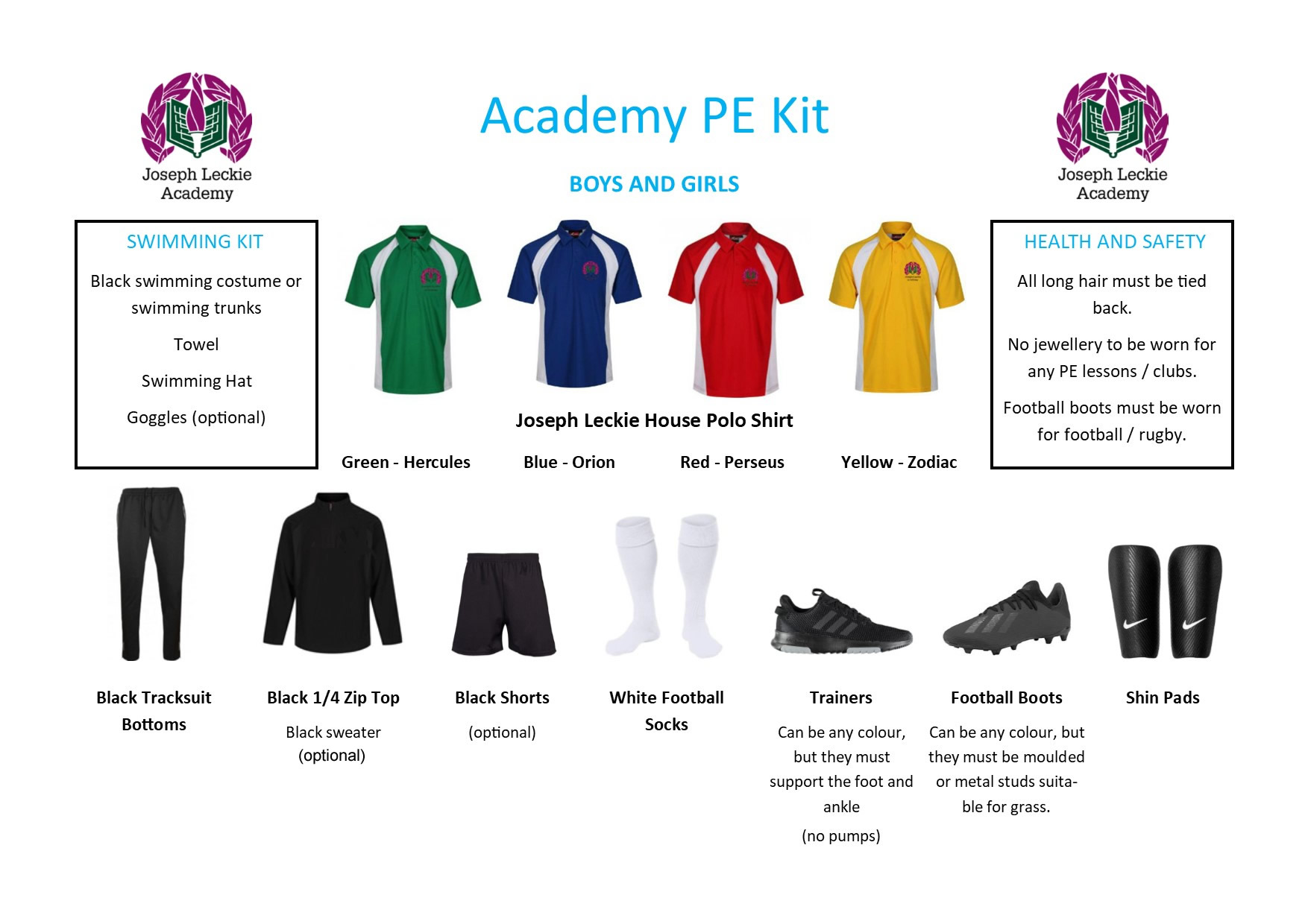 Joseph Leckie Academy Uniform